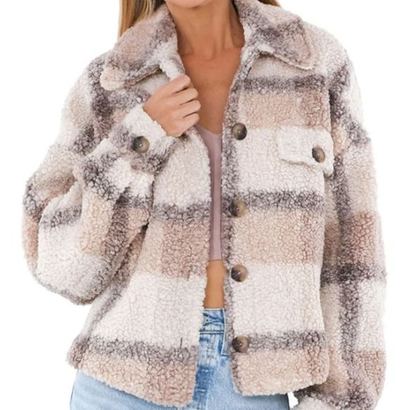 BB DAKOTA Plaid To See You Coat - Picture 3 of 7